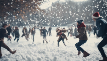 découvrez comment se déroulent les batailles de neige, les jeux d'hiver et les traditions festives lors d'une lecture captivante de ce passionnant titre.