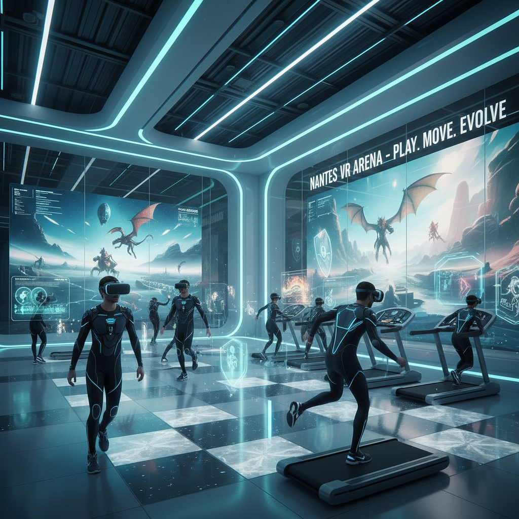 découvrez l'arène de réalité virtuelle innovante à nantes, où jeu vidéo et activité physique se combinent pour une expérience immersive et dynamique.