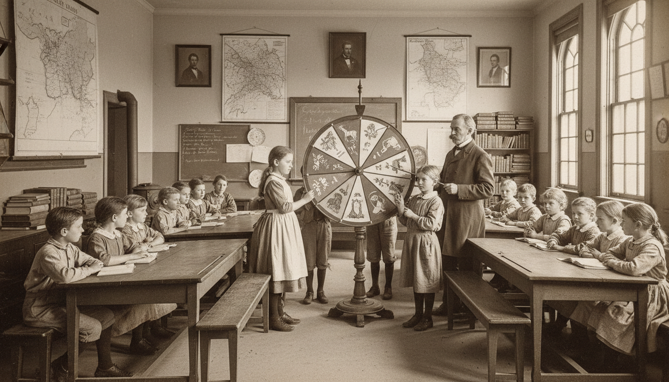 découvrez comment la roulette éducative a été utilisée au 19e siècle pour faciliter l'apprentissage et l'enseignement, en rendant les leçons plus interactives et engageantes.