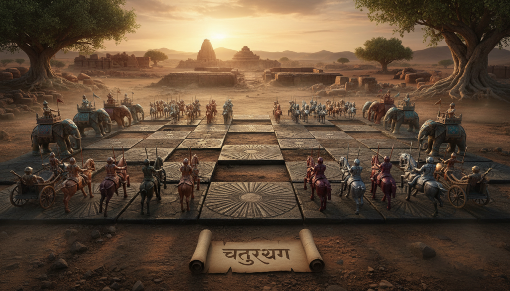 découvrez comment le chaturanga, ancêtre des échecs, a façonné les stratégies militaires et influencé l'évolution de l'art de la guerre dans le jeu d'échecs moderne.