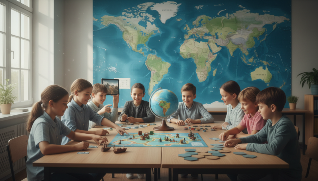 découvrez comment les jeux de géographie transforment l'apprentissage en classe en rendant l'exploration du monde ludique, interactive et enrichissante pour les élèves.