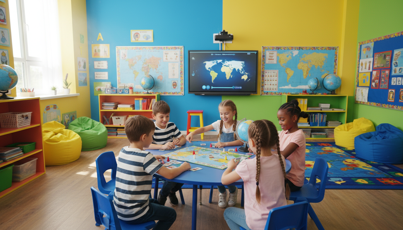 découvrez comment les jeux de géographie rendent l'exploration du monde ludique et interactive en salle de classe, favorisant l'apprentissage et la curiosité des élèves.