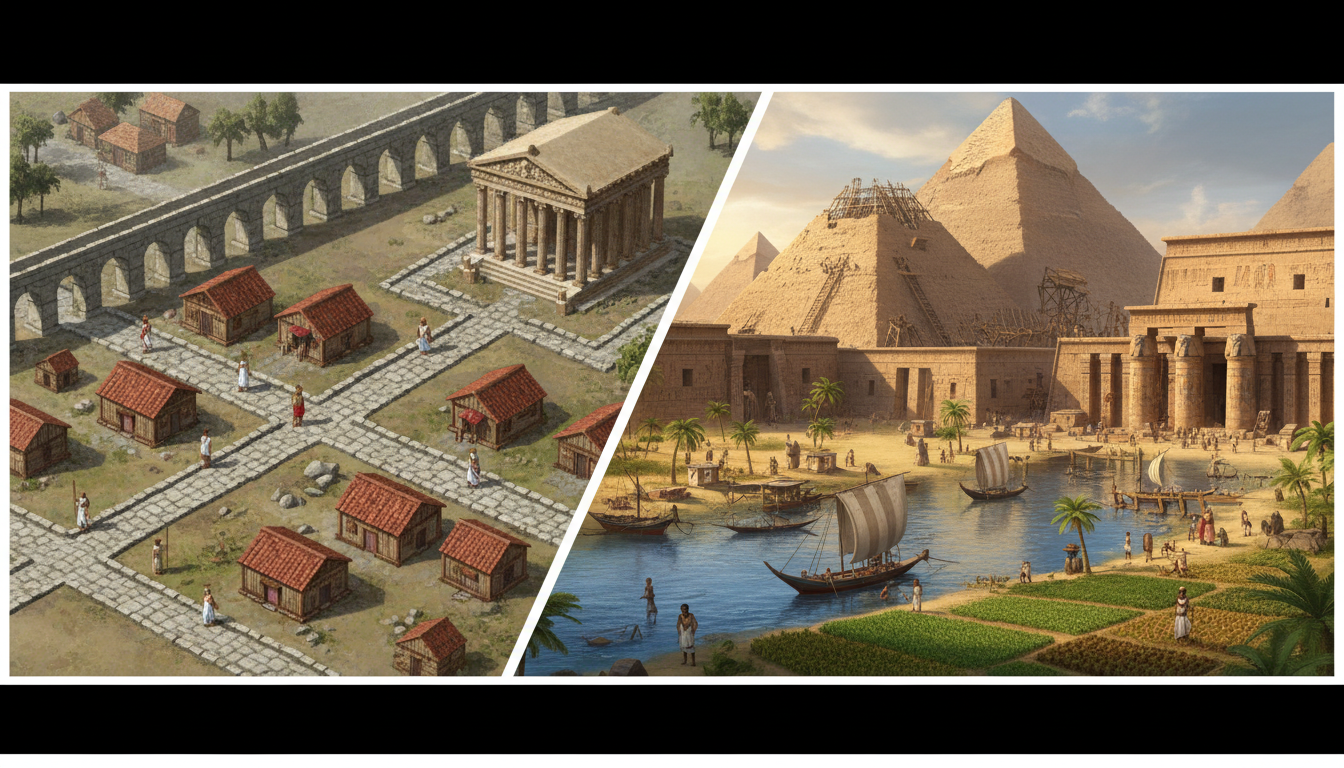 découvrez l'évolution des simulations de construction de villes antiques, de caesar iii à pharaoh, et leur impact sur le genre des jeux de gestion historique.