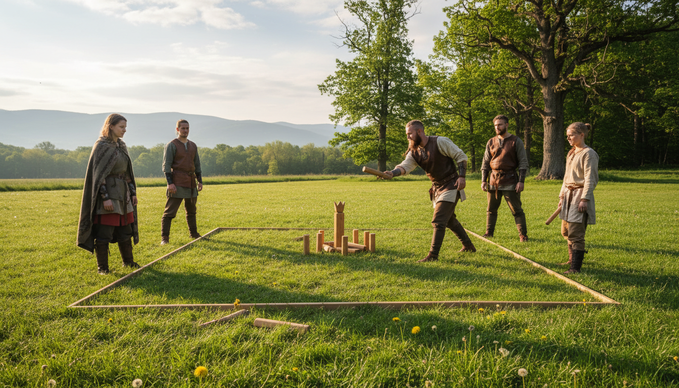 découvrez comment maîtriser la stratégie et l'adresse dans le jeu des rois avec le kubb viking, un jeu de plein air alliant tactique et précision pour des moments conviviaux en famille ou entre amis.