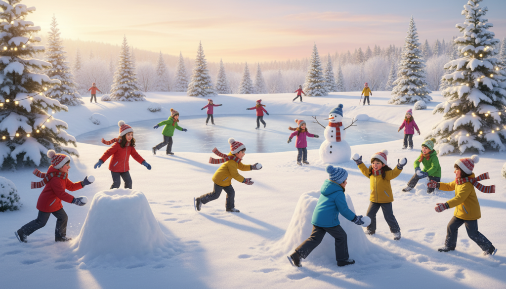 découvrez comment se déroulent les batailles de neige, profitez des jeux d'hiver et explorez les traditions festives qui rythment la saison pour des moments conviviaux et joyeux.