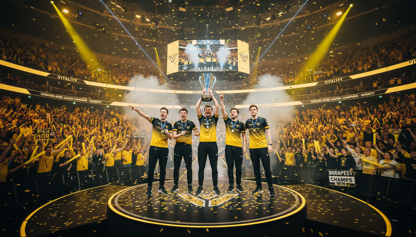 découvrez comment vitality fait son retour triomphal sur la scène du major à budapest, prêt à livrer une finale épique et pleine d'adrénaline dans counter-strike.
