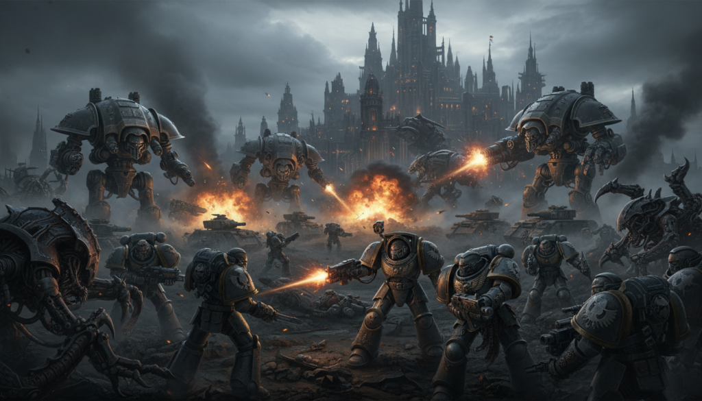 explorez l'univers oublié du mmo warhammer 40k tel que conçu par le studio défunt jackalyptic games, une vision unique jamais réalisée.