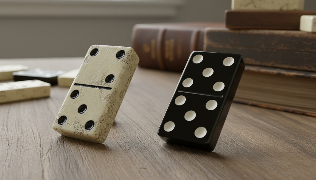 découvrez l'évolution du jeu de dominos, de l'utilisation traditionnelle de l'os à la résine moderne, et comment ce changement a transformé ce classique intemporel.