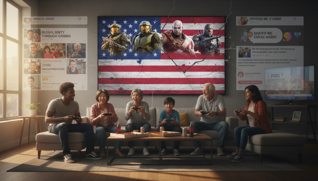 découvrez comment les jeux vidéo aux états-unis représentent à la fois une puissance culturelle mondiale et un miroir des divisions nationales dans cette première partie d'une série en cinq épisodes sur la géopolitique du jeu vidéo.