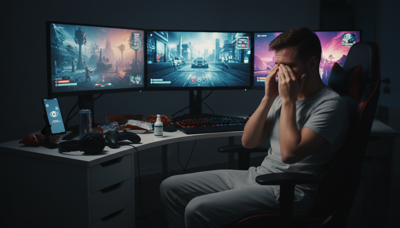 découvrez comment plus d'un tiers des joueurs de jeux vidéo sont affectés par des troubles visuels et quelles solutions existent pour protéger leur santé oculaire.