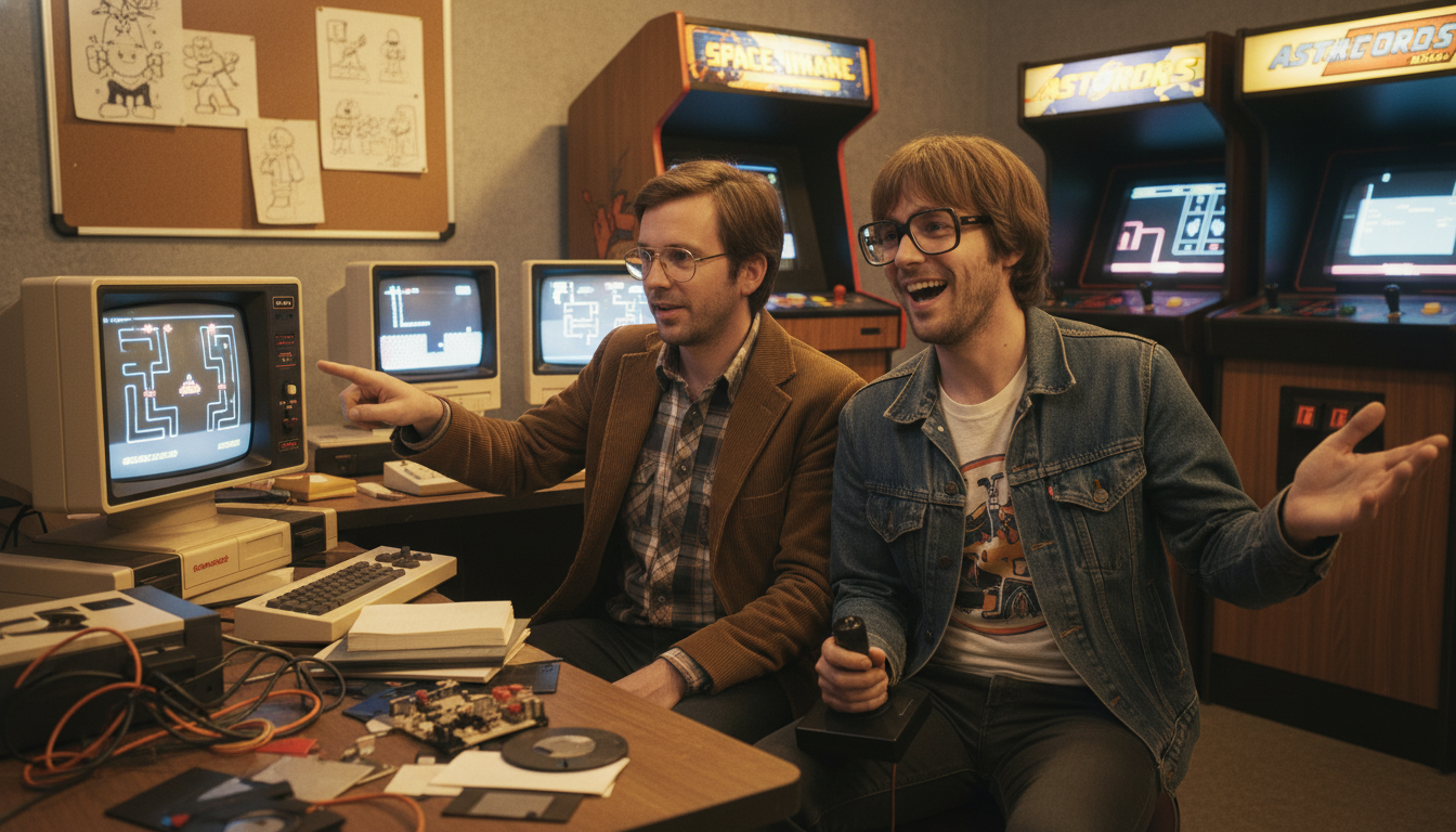 découvrez le parcours de joris et françois, pionniers du jeu vidéo, qui reviennent sur l'aventure des tout premiers jeux grand public et leur impact historique.