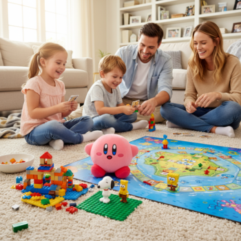 découvrez notre sélection des meilleurs jeux autour de kirby, snoopy, lego et bob l'éponge pour des moments en famille inoubliables et pour initier en douceur les plus petits au jeu.