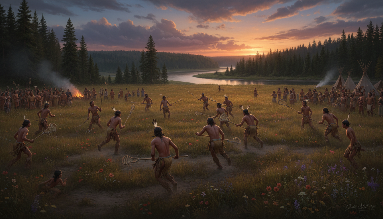 découvrez l'histoire fascinante de la crosse, un sport traditionnel issu des peuples autochtones, et explorez son évolution en tant qu'outil de chasse et jeu culturel.