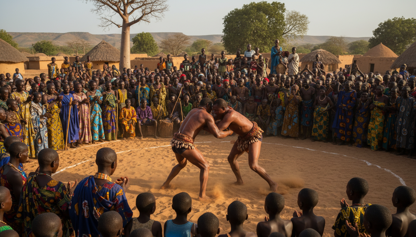 découvrez comment la lutte traditionnelle, pratiquée à travers le monde, oscille entre sport compétitif et rituel culturel, reflétant l'histoire et les valeurs des différentes communautés.