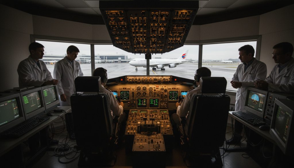 découvrez comment les simulateurs de vol ont révolutionné l'industrie aéronautique dans les années 90, en améliorant la formation des pilotes et la sécurité des vols.