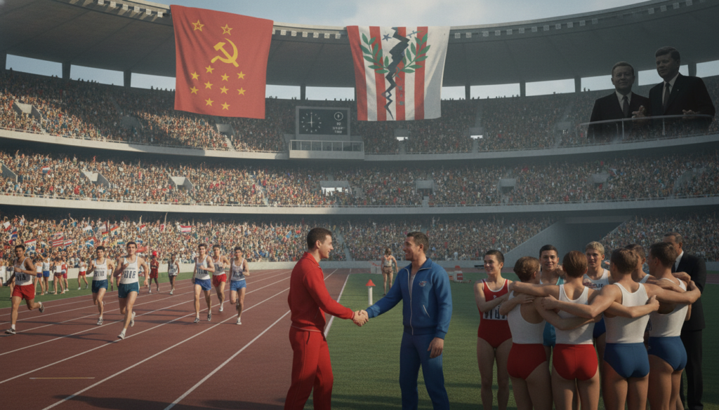 découvrez comment les jeux olympiques ont servi d'outil de diplomatie sportive pendant la guerre froide, en favorisant les échanges et les rivalités entre les puissances mondiales.