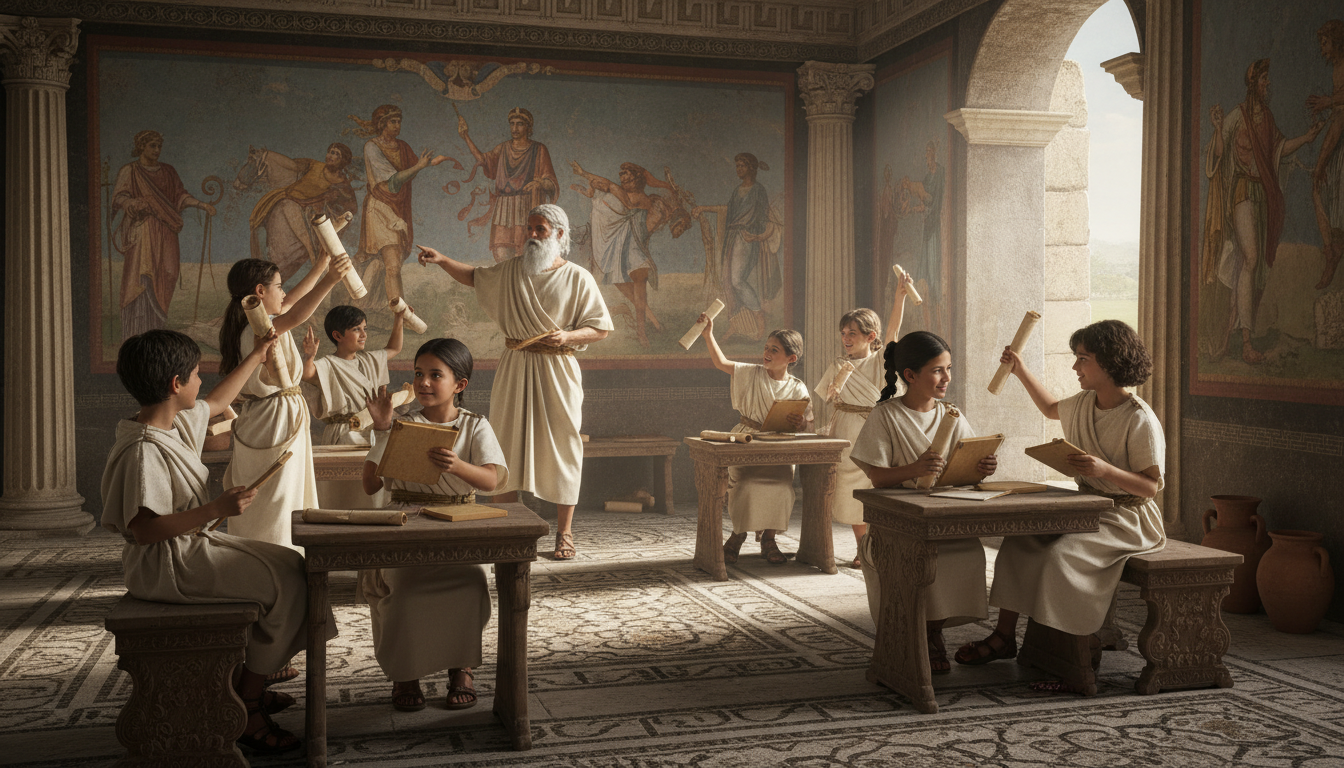 découvrez l'importance des jeux de mémorisation dans les écoles antiques et leur rôle dans l'apprentissage des élèves à travers l'histoire.