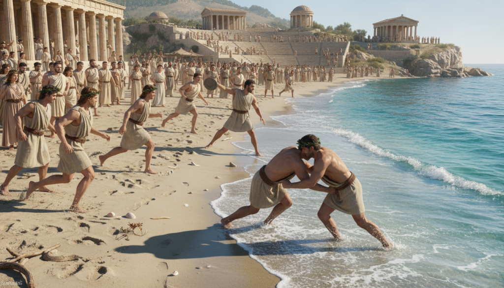 découvrez les jeux de plage antiques, une tradition fascinante de compétitions se déroulant sur le sable et au bord de la mer, mêlant histoire et esprit sportif.