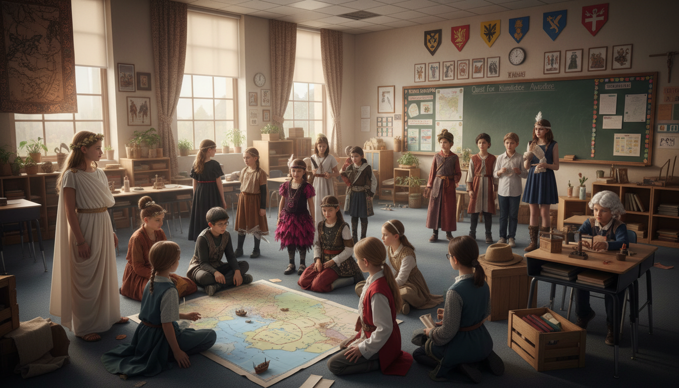 découvrez comment les jeux de rôle historiques ont été utilisés comme méthode d'enseignement innovante dans les écoles du xxe siècle, favorisant l'apprentissage actif et l'immersion des élèves dans le passé.