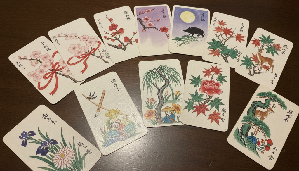 découvrez l'origine et la signification des cartes hanafuda, un jeu japonais traditionnel qui mêle fleurs, saisons et culture pour un divertissement unique et riche en symboles.