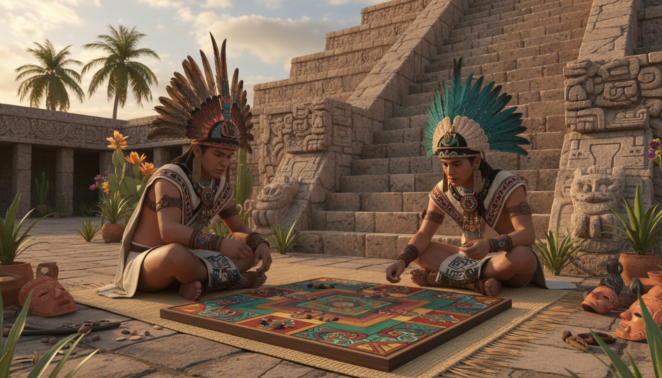 découvrez l'histoire fascinante du patolli, le jeu de plateau sacré des aztèques, ses origines et les règles qui régissaient cette tradition ancienne.