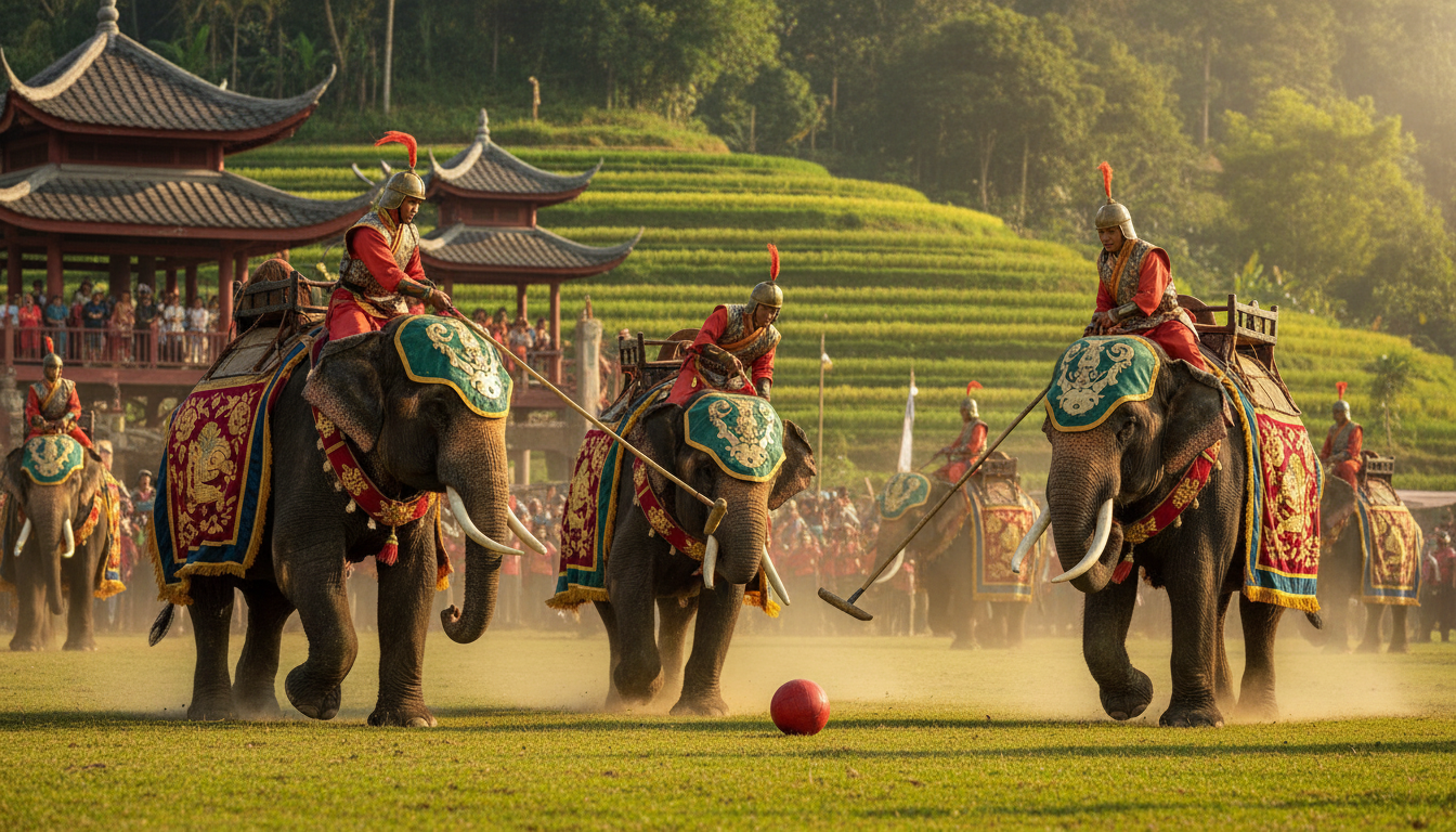 découvrez l'origine fascinante du polo à éléphant en ancienne asie, un sport noble mêlant tradition, élégance et histoire culturelle unique.