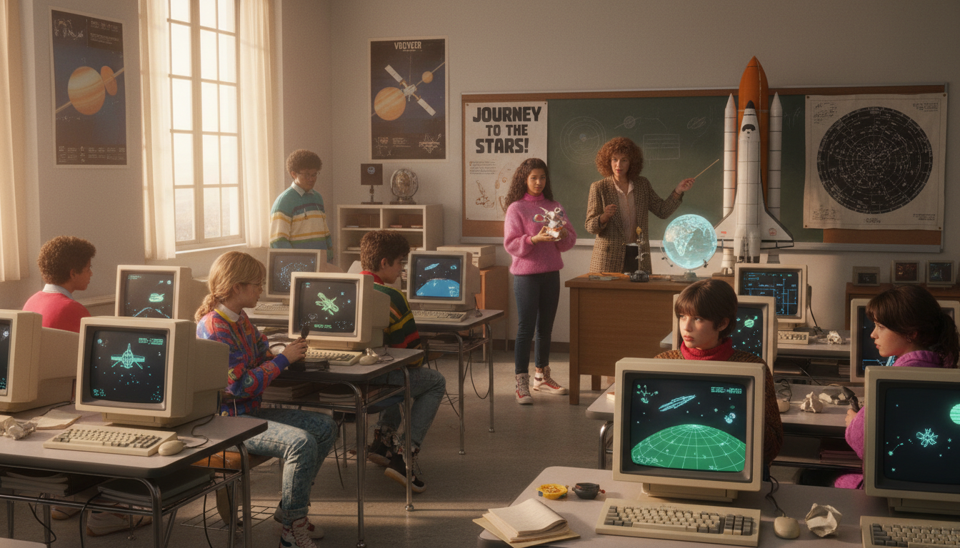 découvrez comment les simulations spatiales des années 80 ont été utilisées comme outils éducatifs, en stimulant l'apprentissage des sciences et de la technologie à travers des expériences immersives et interactives.