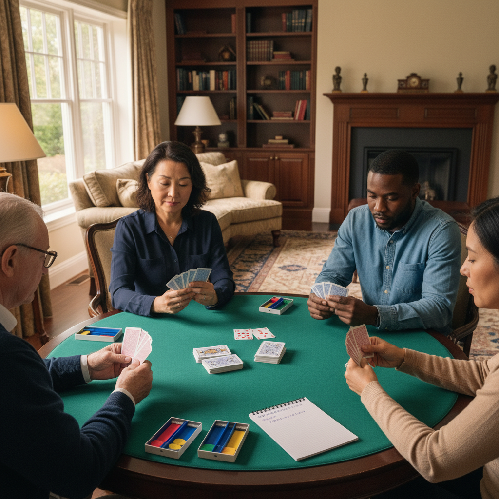 découvrez les règles essentielles du jeu de bridge pour débutants et initiés. apprenez à jouer, comprendre les enchères, et maîtriser les stratégies pour gagner.