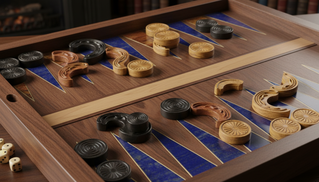 découvrez les composants essentiels du backgammon, l'un des plus anciens jeux de société, et apprenez comment chaque élément contribue à ce jeu stratégique et passionnant.