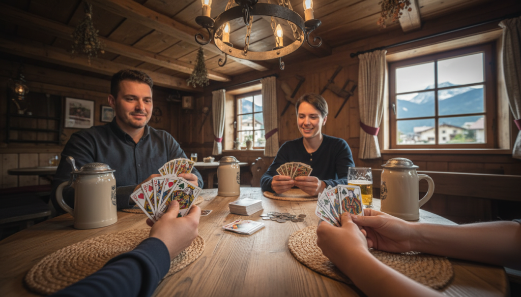 découvrez la schnapsen, un jeu de cartes traditionnel autrichien mêlant stratégie et convivialité, au cœur de la culture locale.
