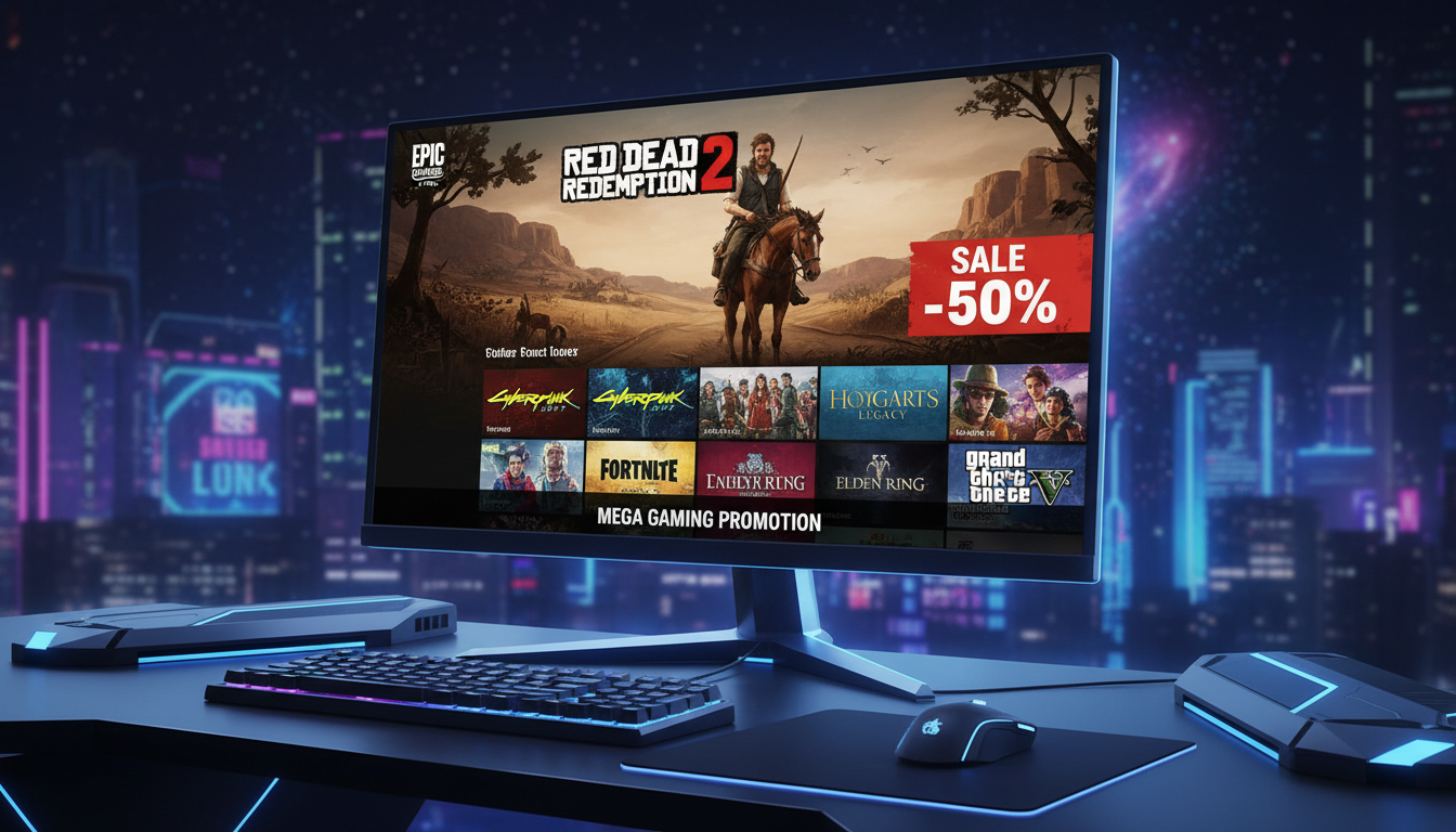 découvrez la liste exclusive des jeux gratuits sur epic games, avec red dead redemption 2 offert le 31 décembre. ne manquez pas cette opportunité unique de profiter de titres incontournables !