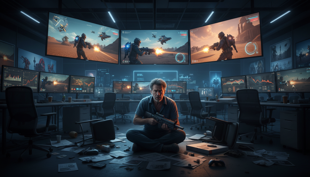 découvrez l'histoire captivante d'un jeu vidéo prometteur qui devait révolutionner le fps, mais a tragiquement conduit à la chute de son créateur.