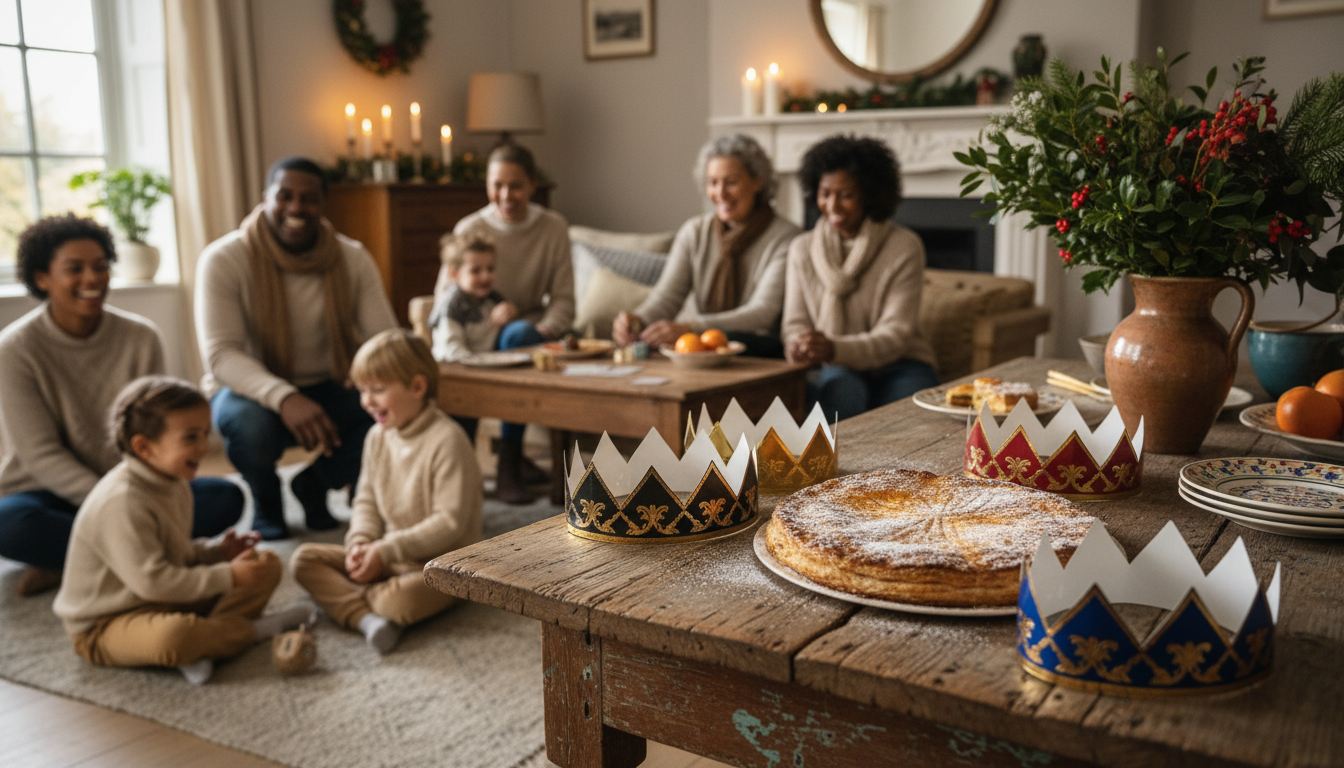 découvrez comment célébrer la fête des rois en famille ou entre amis avec une délicieuse galette, des couronnes festives et des jeux traditionnels pour une journée conviviale et joyeuse.