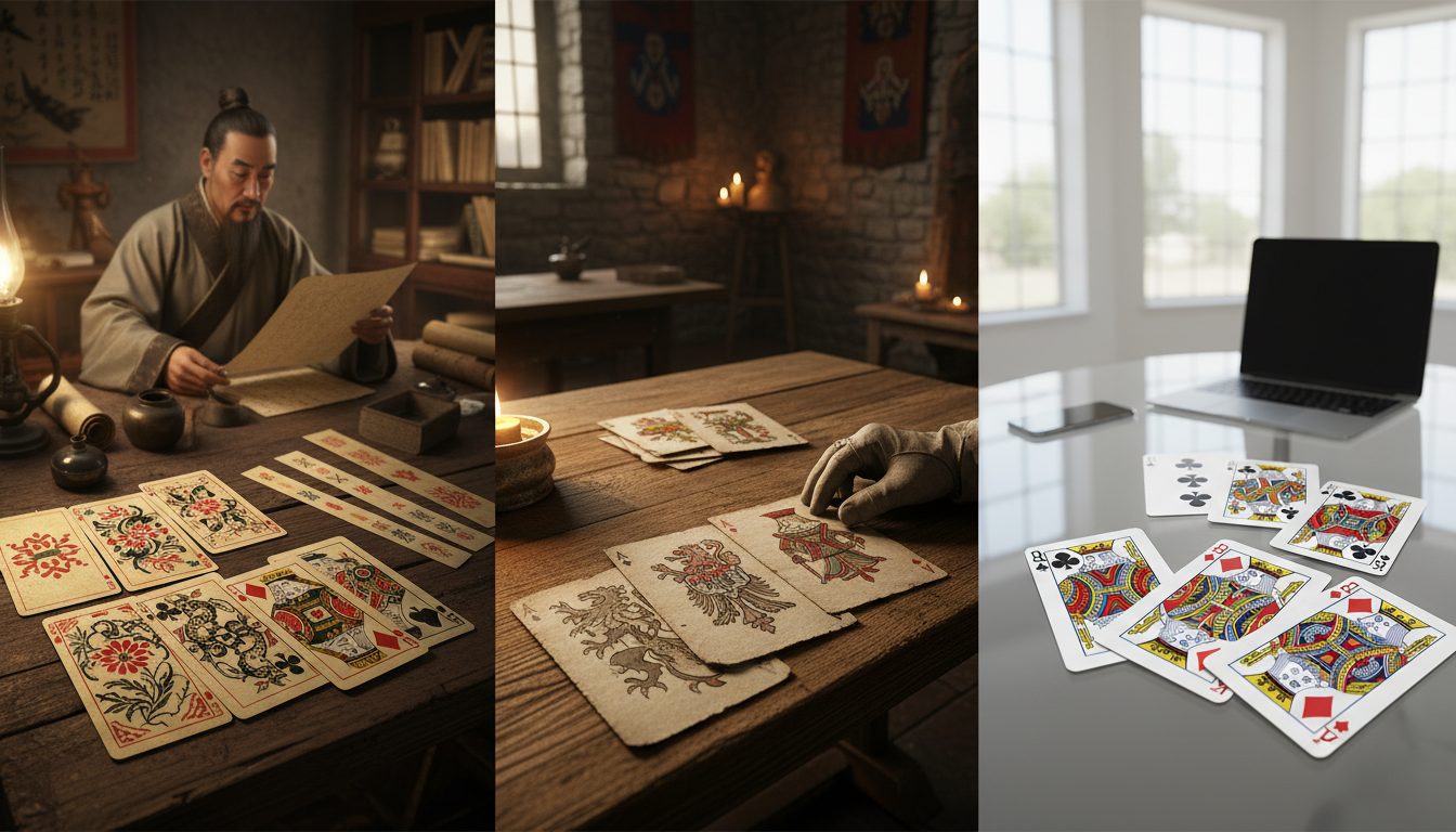 découvrez l'origine des cartes à jouer et leur évolution à travers les différentes civilisations, retraçant leur histoire fascinante et leur impact culturel.