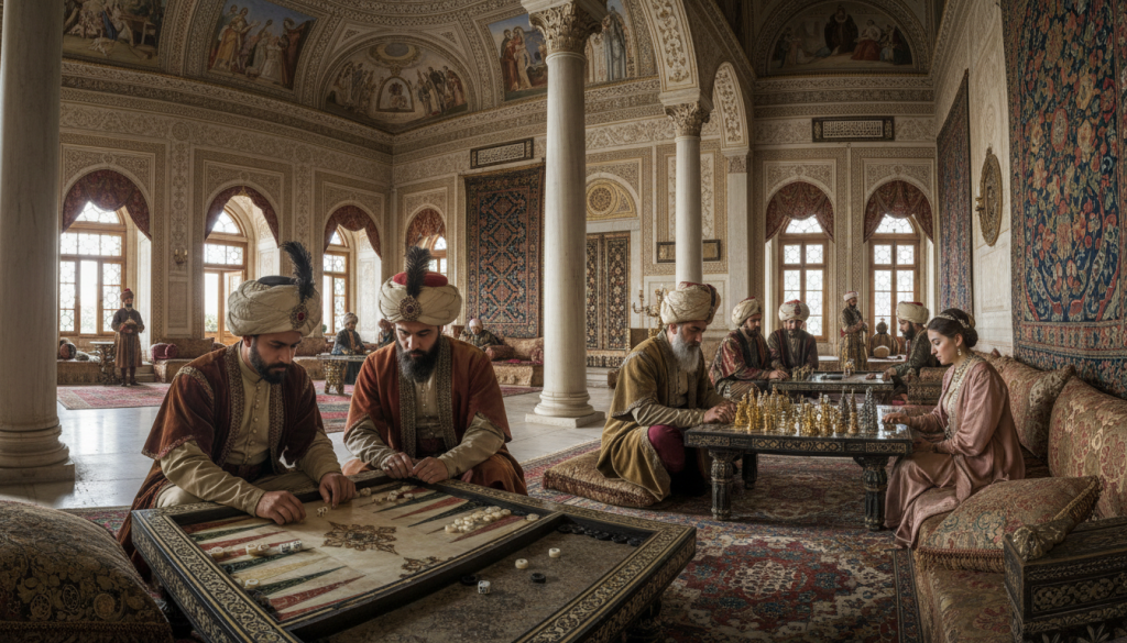 découvrez comment les jeux de société étaient utilisés dans l'empire ottoman, à la fois pour l'éducation et les loisirs, et leur popularité à cette époque.