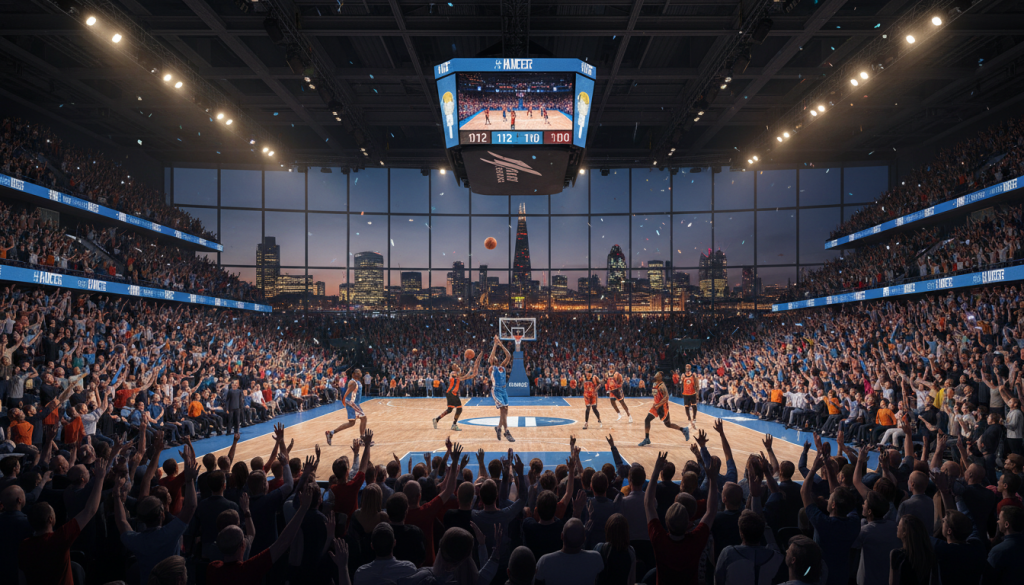 découvrez l'univers passionnant du basketball lors des nba london games avec moïse bombito, entre action, performances et ambiance unique.