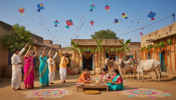 découvrez les traditions authentiques du festival sankranti en inde, une célébration culturelle riche en rituels, festins et danses.