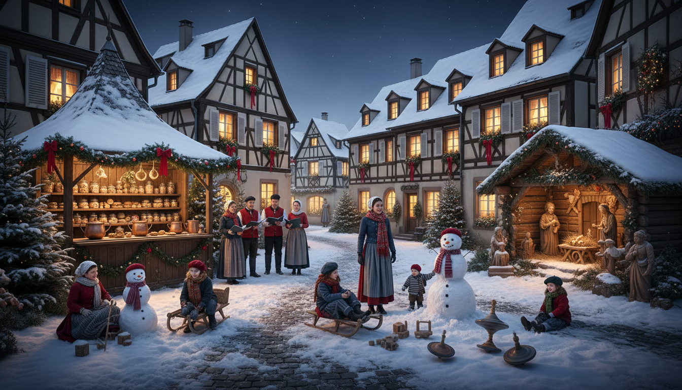 découvrez les traditions authentiques et les jeux hivernaux typiques du noël alsacien, entre marchés de noël, décorations festives et activités ludiques familiales.
