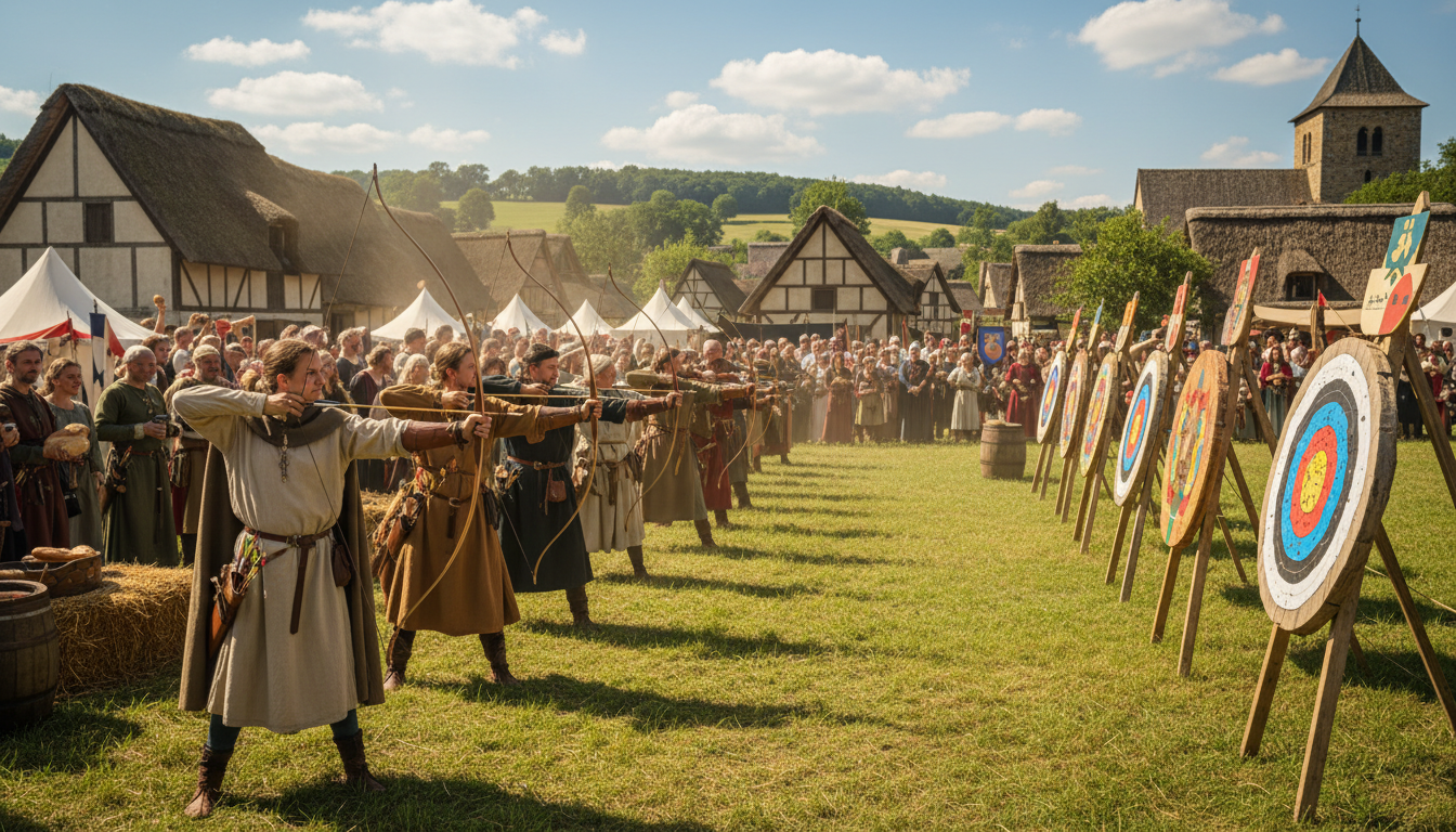 découvrez les jeux d'adresse les plus populaires au moyen âge et plongez dans les divertissements médiévaux qui animaient les fêtes et tournois.