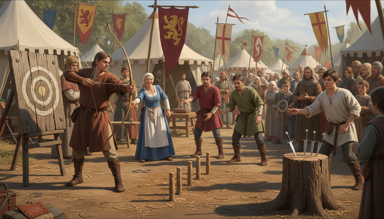 découvrez les jeux d'adresse médiévaux les plus populaires et plongez dans l'univers des divertissements anciens qui mettaient à l'épreuve la habileté et la précision.