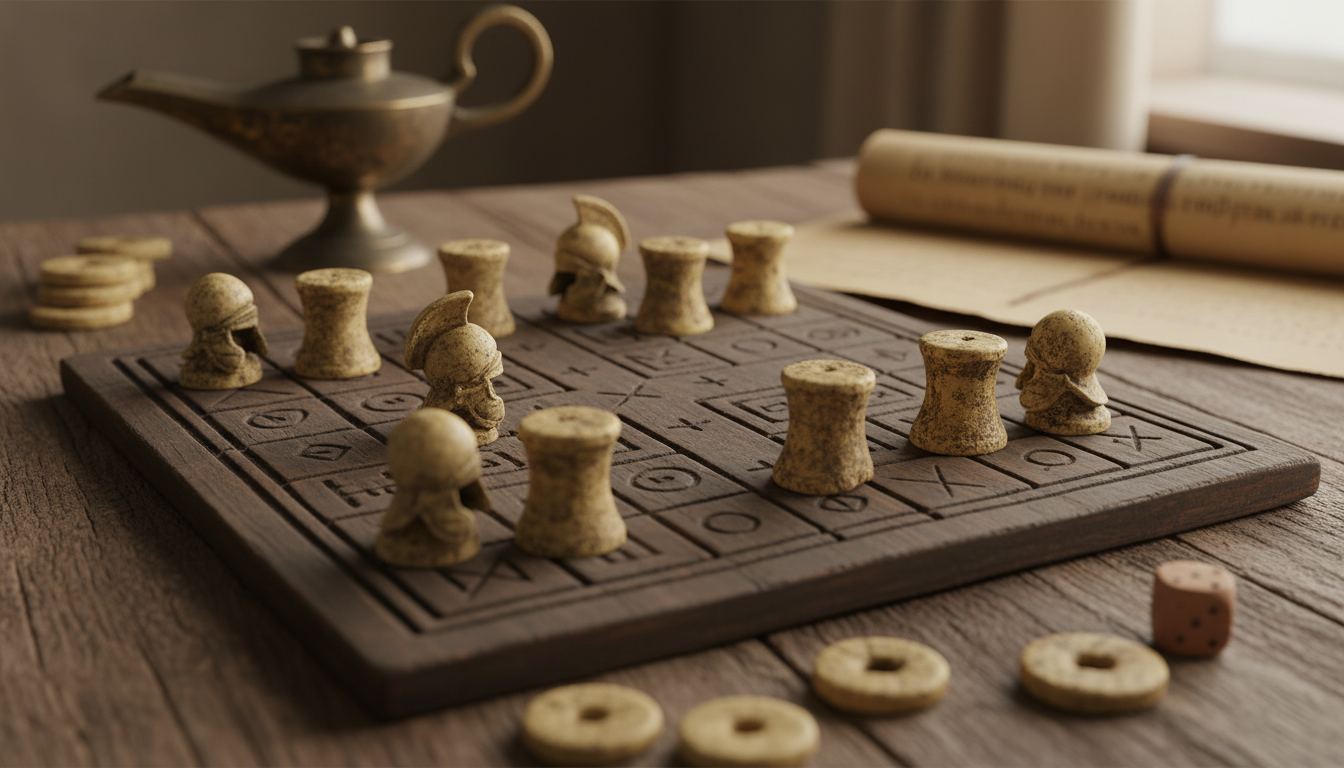 découvrez les jeux de société populaires dans la rome antique et comment les romains s'amusaient avec des jeux comme le ludus latrunculorum et le jeu de dés.