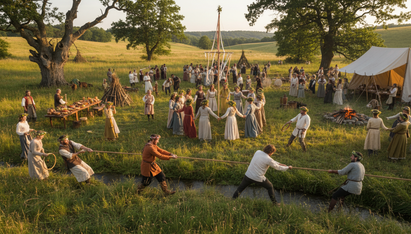 découvrez les jeux ancestraux traditionnels pratiqués en europe lors du solstice d'été, une célébration riche en histoire et en culture.