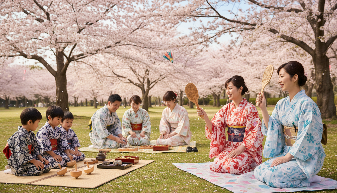 découvrez les jeux traditionnels liés à hanami, la célèbre fête japonaise célébrant la beauté des fleurs de cerisier. plongez dans les activités ludiques et culturelles qui accompagnent cette tradition printanière.