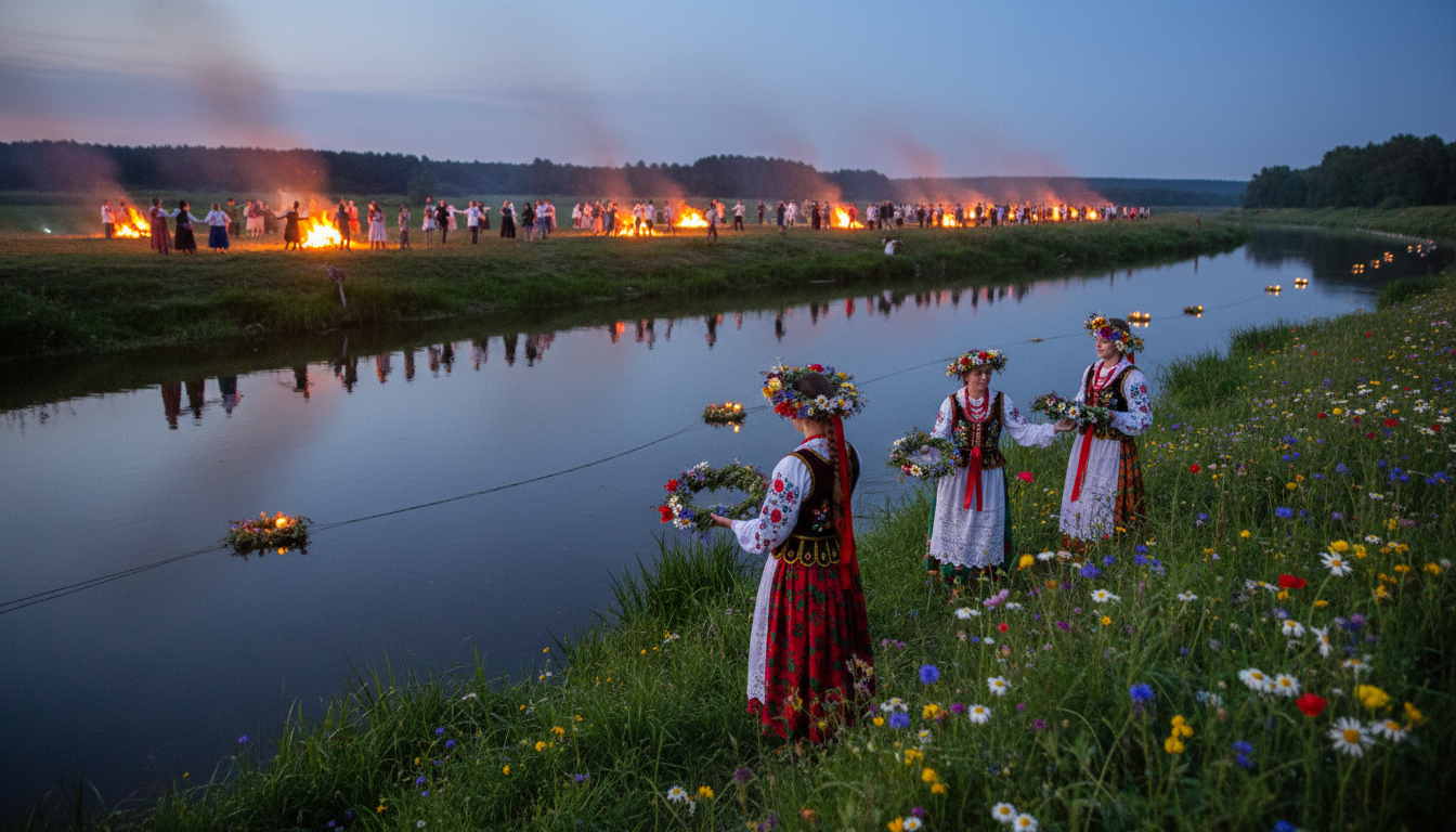 découvrez la wianki, une fête traditionnelle polonaise célébrant le solstice d'été avec des rituels anciens, des couronnes de fleurs et des festivités culturelles uniques.