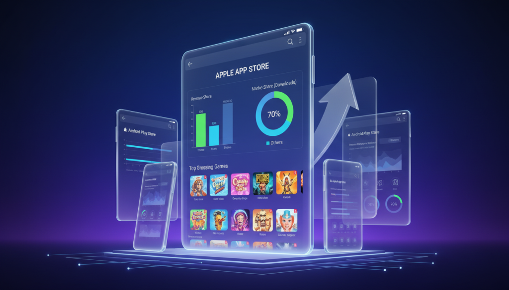 en 2025, les jeux de l'app store d'apple génèrent plus de revenus que ceux de google play et steam réunis, marquant une nouvelle ère dans l'industrie du gaming mobile.