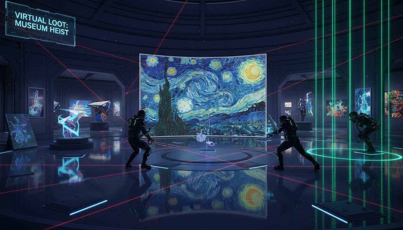 plongez dans un jeu vidéo captivant où vous explorez et dévalisez des musées virtuels, alliant aventure et découverte artistique.