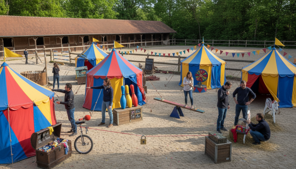 découvrez des escape games captivants sur le thème du cirque au cœur du centre équestre de haguenau. une expérience ludique et immersive pour petits et grands !