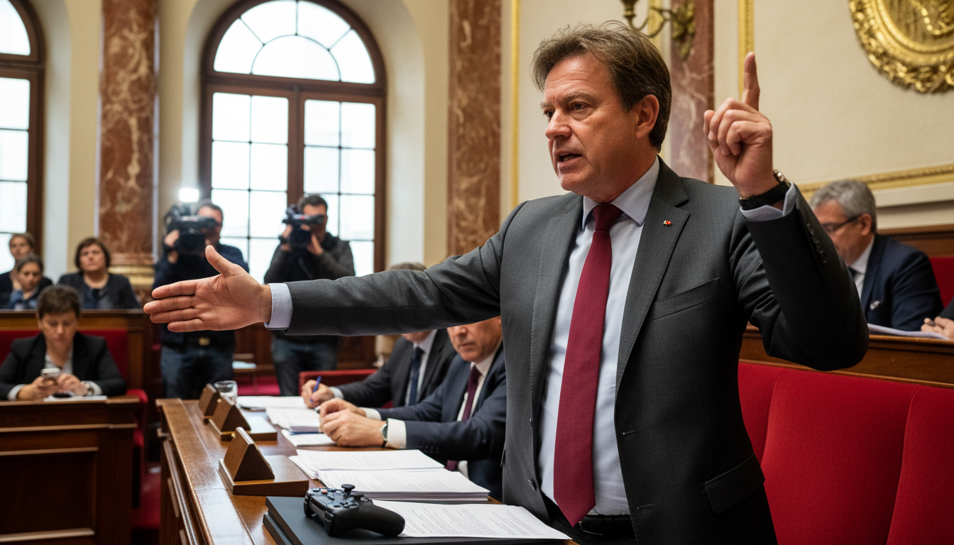 un député passionné de jeux vidéo répond aux critiques d'emmanuel macron en affirmant que jouer ne conduit pas à la violence, défendant ainsi l'innocence des jeux vidéo.