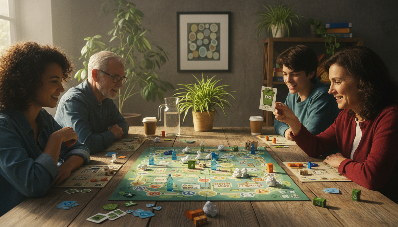 découvrez ce jeu captivant dédié aux déchets, une surprise ludique qui sensibilise de manière amusante et engageante à l'importance du tri et du recyclage.