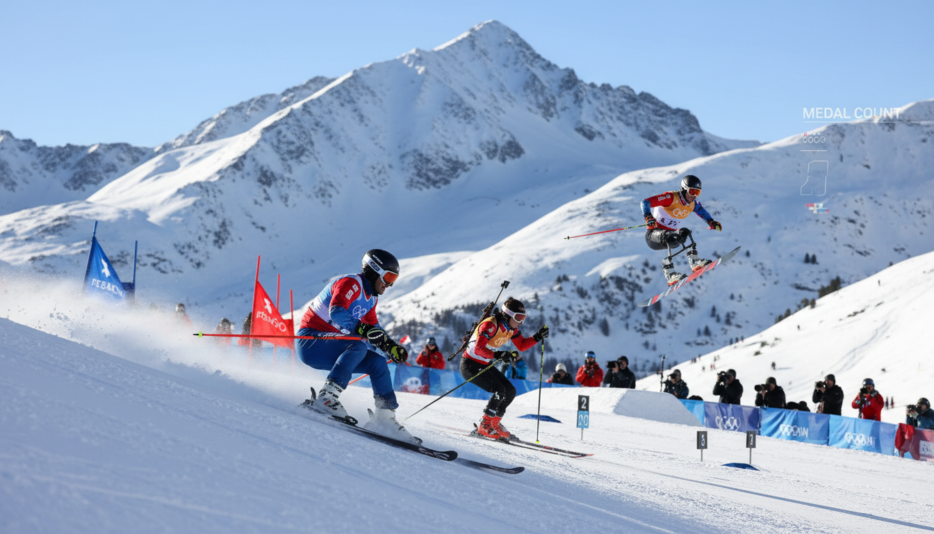 suivez en direct le décompte des médailles françaises aux jeux paralympiques d'hiver 2026 et soutenez nos athlètes dans leur quête de podium.